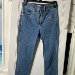Bedazzled trim jeans
